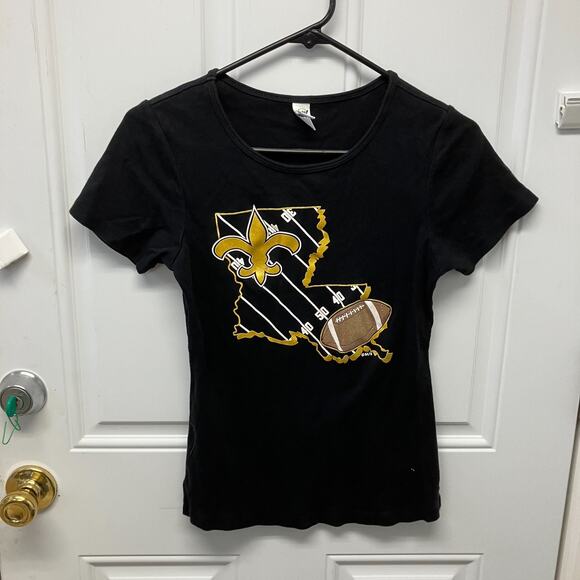 Kavio Tops - New Orleans Saints Ladies' Size S Black Tshirt NOC3469DT
